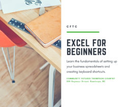 Excel for Beginners @ Community Futures Thompson Country Board Room | Kamloops | British Columbia | Canada